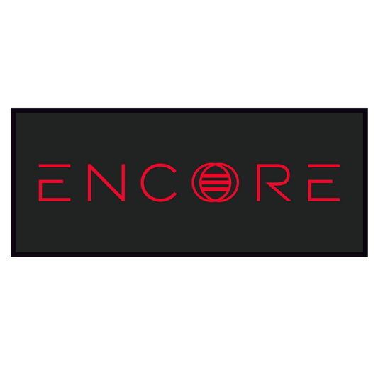Encore Embroidered Patch Black