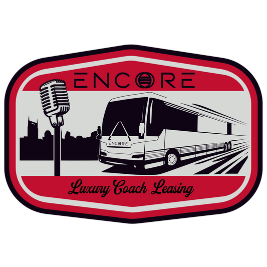 Encore Luxury Coach Leasing Logo Patch – Red & White
