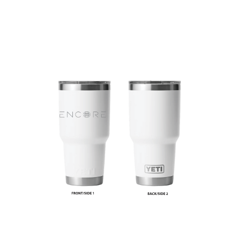 Encore 30 Oz Yeti Tumbler - White